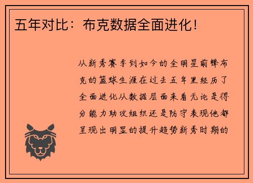 五年对比：布克数据全面进化！